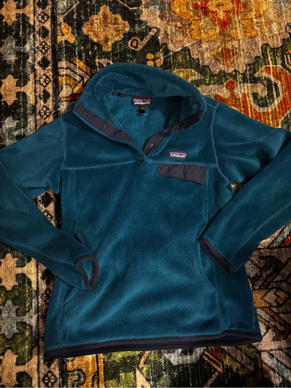 Patagonia Women's Teal Snap-T Fleece Pullover